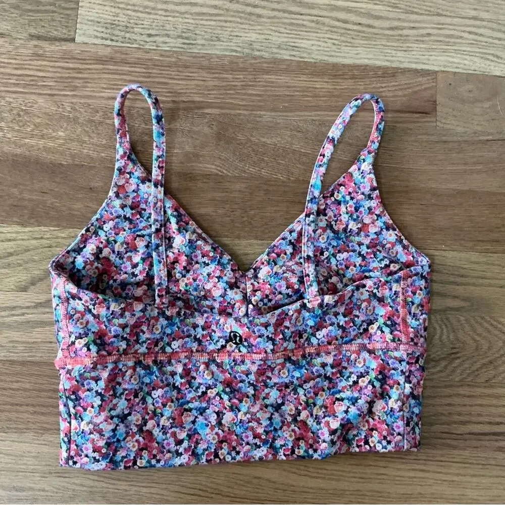 Lululemon Solo Bra Luon Prism Petal Multi Size 2